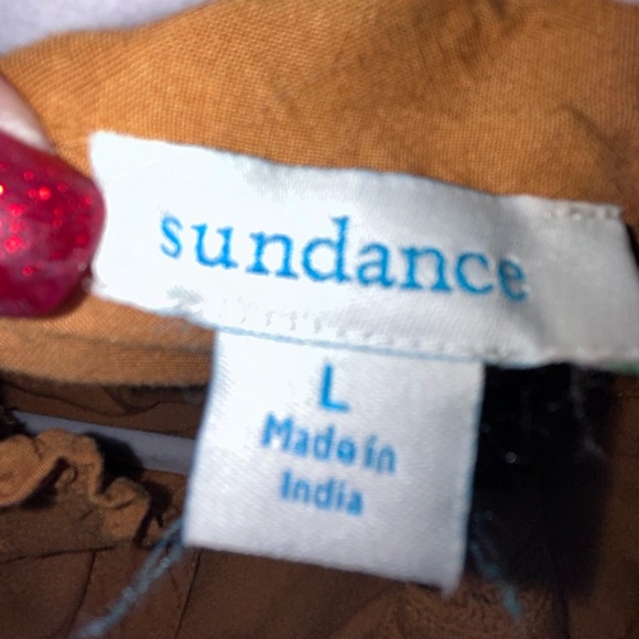 Sundance Femme Military Blouse Crinkle Button Down Long Sleeve 50% off w bundle - Picture 9 of 12